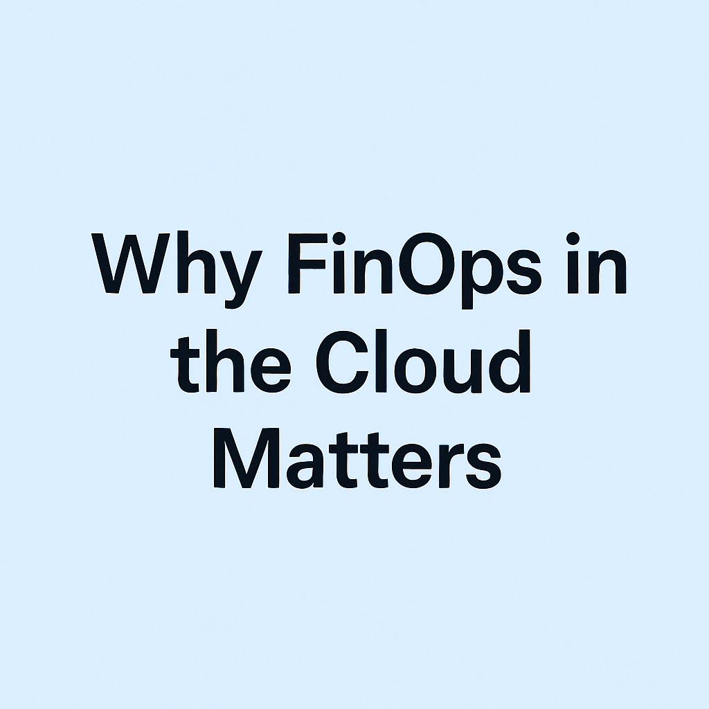 Why FinOps in the Cloud Matters